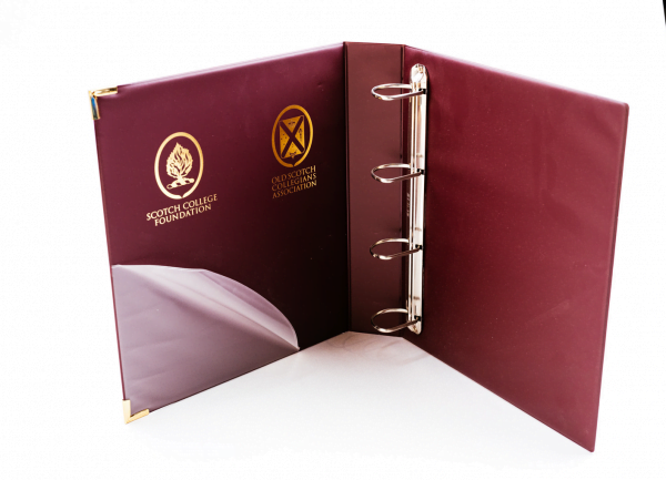 Burgundy PVC Ring Binder